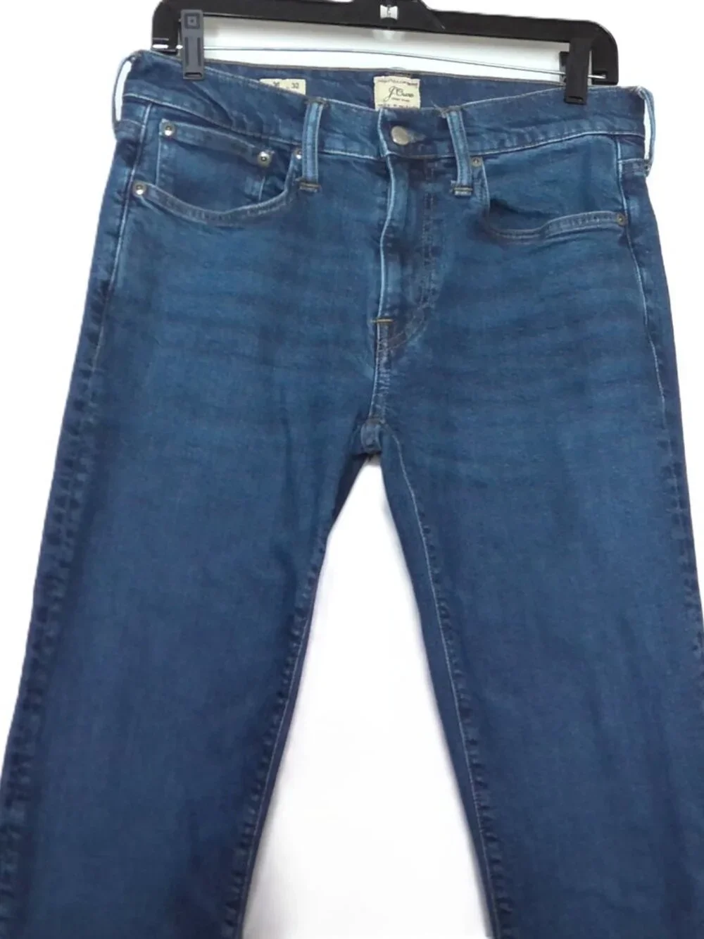J. Crew Men's Blue Jeans Style 484 Slim Tapered Medium Wash Mid Rise Sz 30 X 32